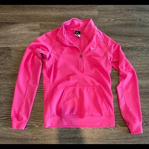 Nike Pink 1/4 Zip Lightweight Pullover